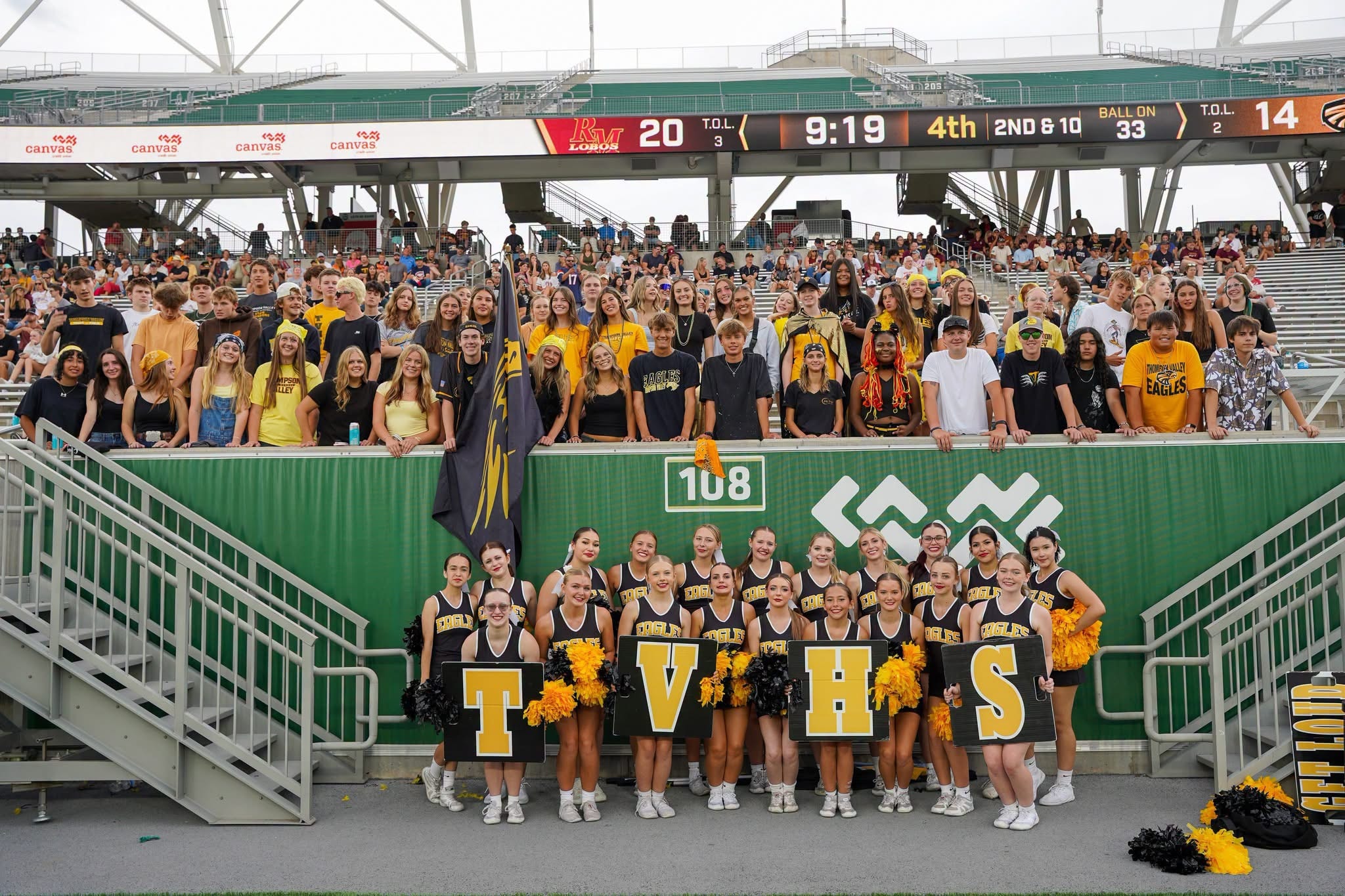 Thompson Valley Cheer team